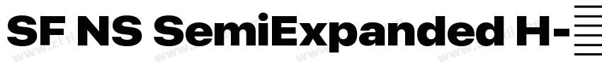 SF NS SemiExpanded H字体转换 SF NS SemiExpanded H字体转换